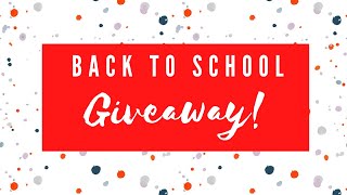 Back to School Giveaway || Homeschool Mom Pampering :)