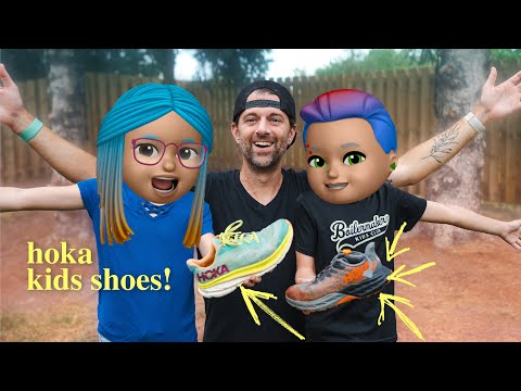 HOKA Kids Running Shoes Review - Real World Test!! Speedgoat and Clifton Running Shoes for Kids!!