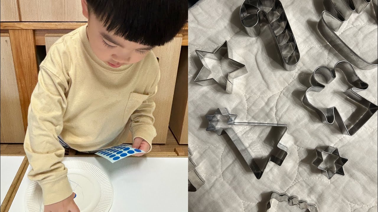 🎄天ちゃん、2歳のクリスマスクッキー作り🍪