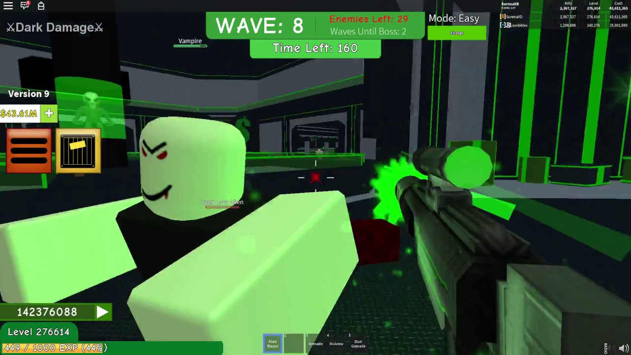 Roblox Zombie Attack Alien Weapons Pack Youtube - roblox zombie attack blaster