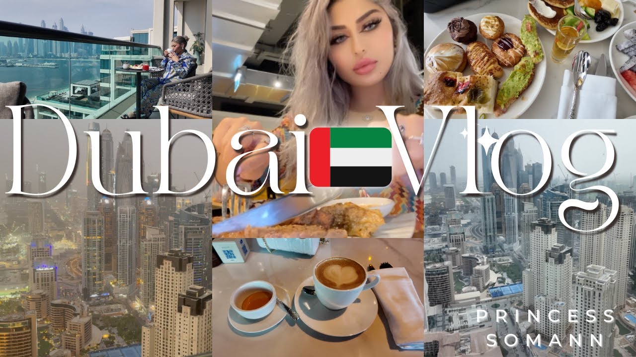 Dubai Vlog 4K Five LUX JBR Resort | Shopping | Restaurants  | Beach Clubs Pool Party 