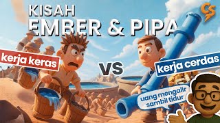 The Story of a Bucket vs. a Pipe: The Difference Between Hard Work and Smart Work | claystoria002
