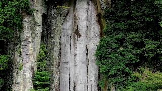 柱状節理と大野寺- 日本最大の磨崖仏- 奈良県宇陀市大野2019.7.5