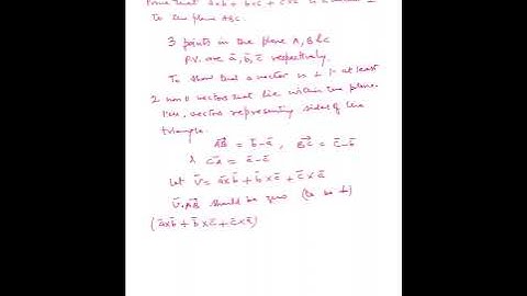 If a,b, c are the P.V. of A,B,C. Prove that axb+bxc +cxa is a vector perpendicular to the ABC.