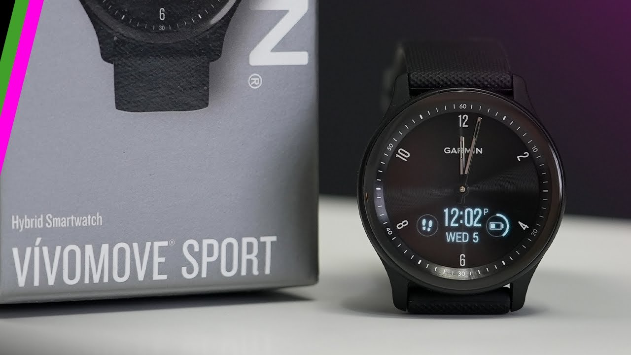 Garmin vivomove Sport Review + Interface Tour // A Hybrid Smartwatch with  Fitness and Style! - YouTube