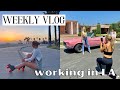 VLOG: OMG I&#39;M WORKING IN LA!! Photoshoots, rollerblading and pool party