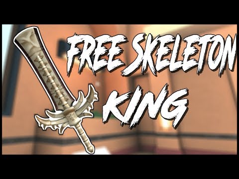 Skeleton King Giveaway Roblox Assassin - how to get a free skeleton king knife in roblox assassin