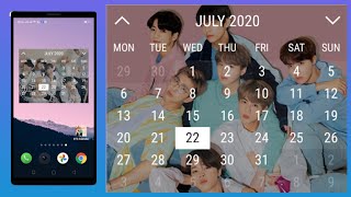 How to make BTS Calendar and add it in Your Phone  - 2021 (100% Working) | Riyuu screenshot 1