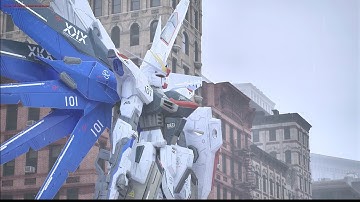 Unreal Engine 5 Real-time Rendering | walk in the Rain and see Gundams |Gundam |