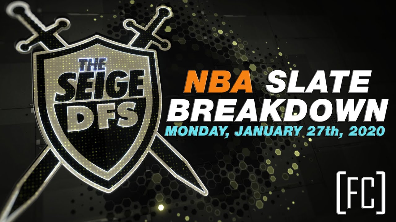 Draftkings NBA Daily Fantasy - January 27th - Slate Breakdown w/ @TheSeigeDFS