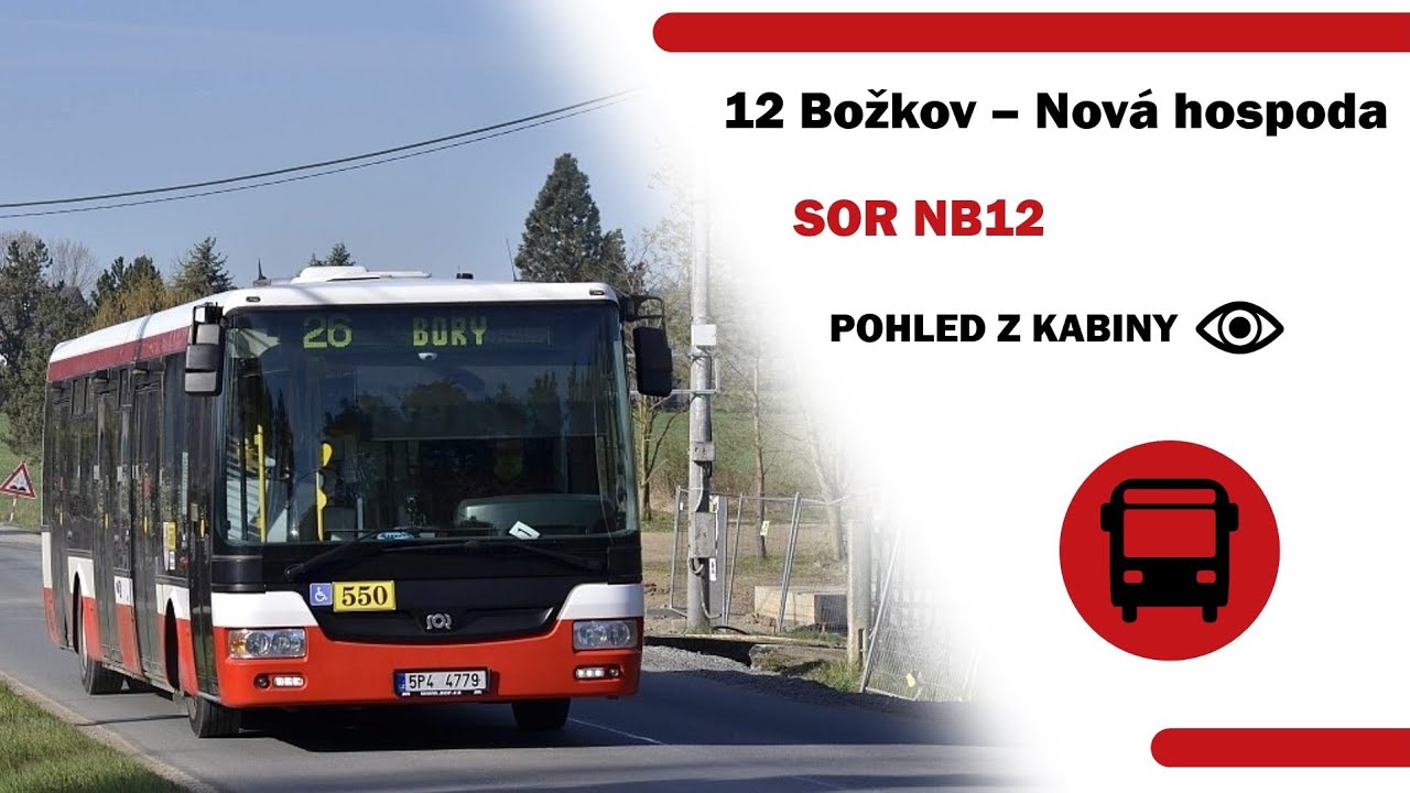Linka 12 - Božkov - Nová hospoda - AUTOBUS