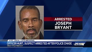 Officer hurt and suspect arrested after police chase