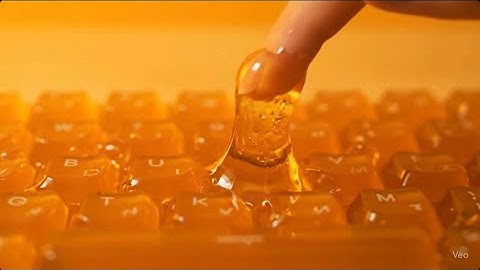 Keyboard from honey ASMR relaxation video google veo 3 Ai 