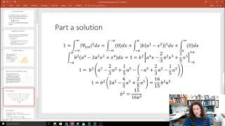 Example Problem Using Wavefunctions and Schrodinger Equation