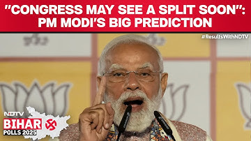 PM Modi News Today | "Congress May See A Split Soon": PM Modi