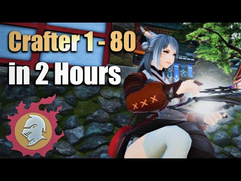 Crafter/DoH Leveling 1 - 80 in 2 hours (Updated for Endwalker)