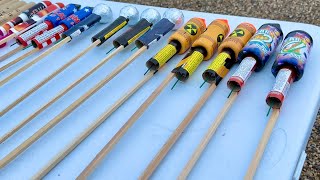 Testing Different Types Of Firework Rockets