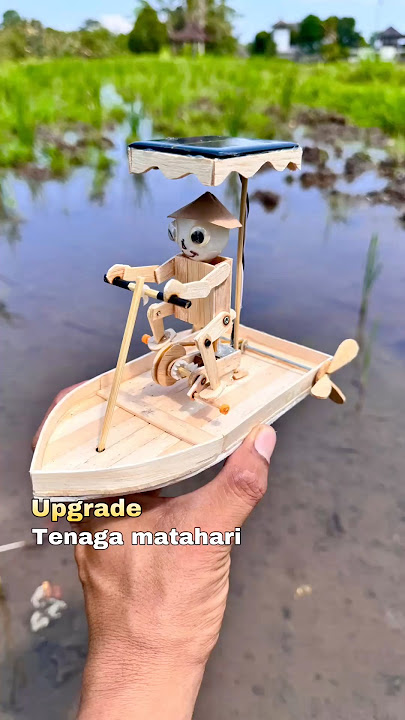 Mainan unik sepeda perahu tenaga surya #creative #toys #ideas #kreatif