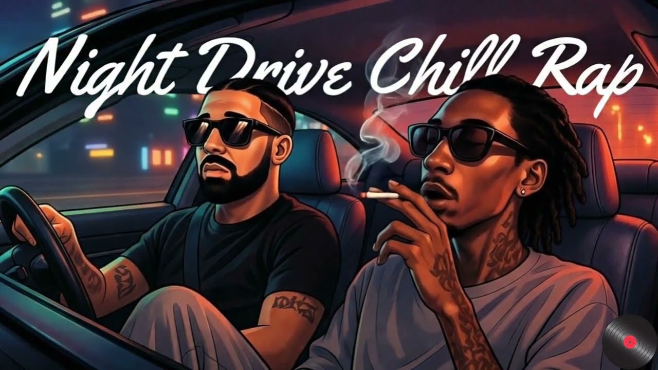 Night Drive Chill Rap 🌙 | Starry Night Streets (1 Hour Mix)