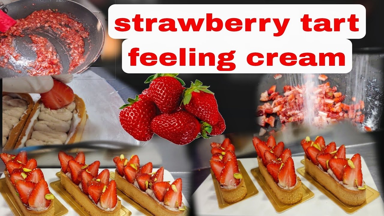 How to Make Strawberry Tart Filling Cream | Easy & Delicious Recipe Tutorial #StrawberryTart