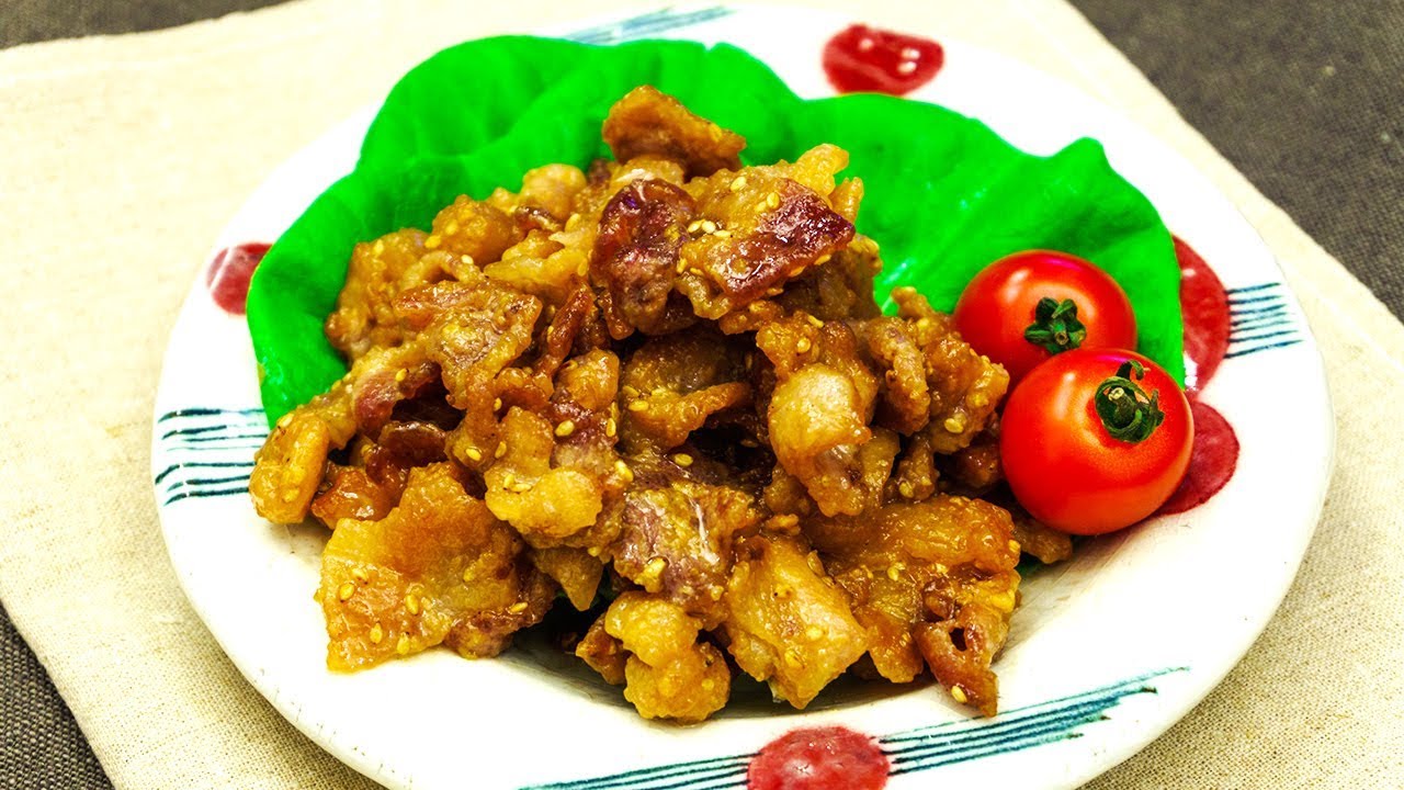 カリカリの食感がたまらない 豚こま肉の甘味噌炒め Youtube