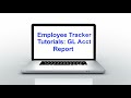 Employee tracker tutorials gl report