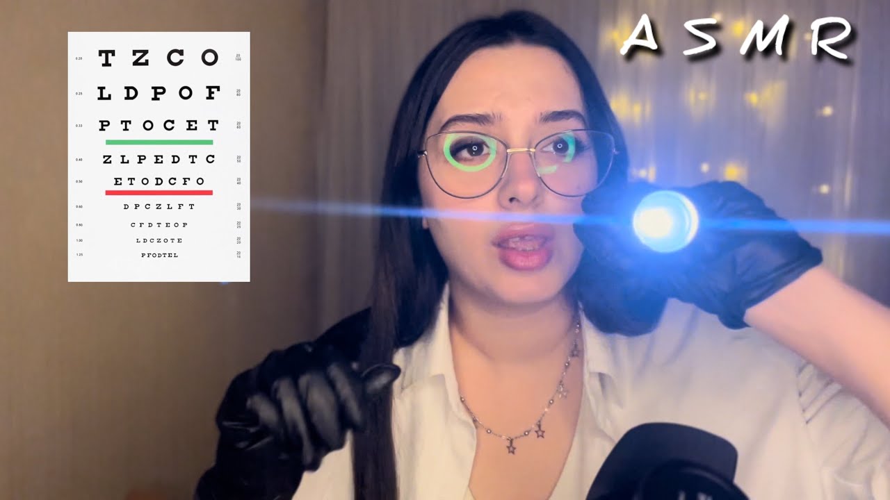 ASMR Eye Doctor Roleplay 👁️👩‍⚕️ – Soft Spoken Vision Test for Sleep