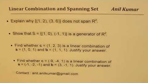 Linear Combination Spanning Set Coplanar VECTORS Examples and Concept in HINDI - EDEXCEL - GCSE