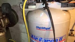 Combining Two Air Compressors For More Air Storage.