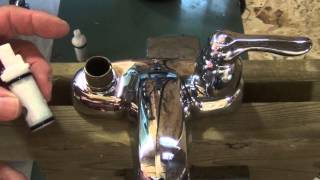 How to repair a set of leaky 2 handle Moen washerless faucets. Easiest faucet repair! Plumbing Tips!