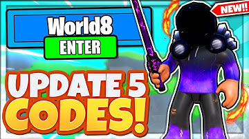 ALL NEW SECRET *UPDATE 5* CODES In Roblox Weapon Fighting Simulator!