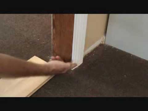 Undercut A Door Jamb Casing Trim, How To Install Laminate Floor Under Door Jamb