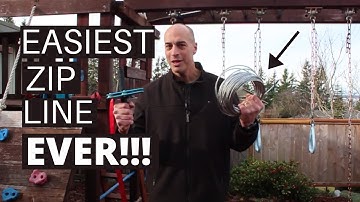 HOW TO INSTALL A ZIPLINE IN YOUR BACKYARD!