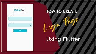 1. How to create Login Page using Flutter