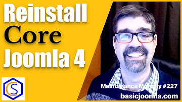 How to Reinstall Joomla 4 Core Files - 🛠 MM #227