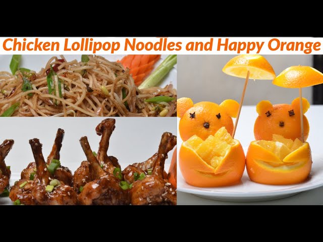 Chicken Lolipops And Noodles - Easy Chicken Snack Recipe - Party Snacks Kids Just Love It | Vahchef - VahRehVah