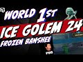 World 1st Ice Golem 24 Frozen B. No BEK, No Tyrant all BANSHEE | Raid Shadow Legends