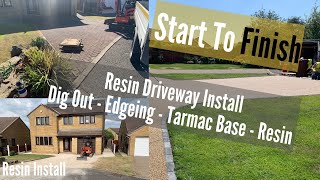 How to install a Resin Driveway,  Prep, Edgings, Tarmac base with a resin bound finish. (Series) by Resin Install 2,973 views 3 years ago 4 minutes, 54 seconds