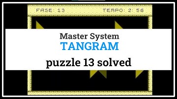 Puzzle 13 Solution - TANGRAM (Master System) - Complete Walkthrough Solution