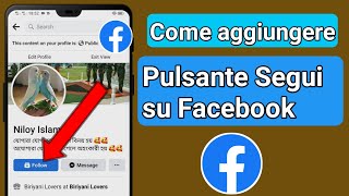 Pulsante Segui Facebook sul profilo |  Come aggiungere il pulsante Segui su Facebook 2023.