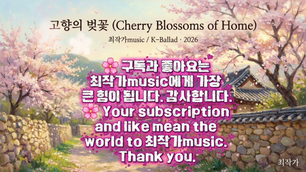 고향의 벚꽃 Cherry Blossoms of Home-최 작가music