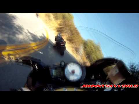Mulholland "Snake" Run 08/21/2011 - Following CBR1000 and R6