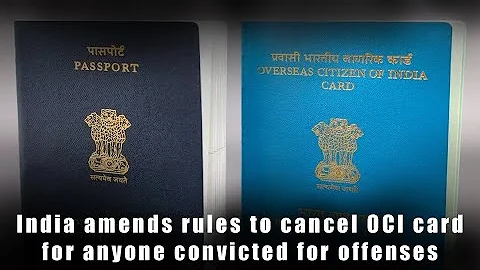 India amends rules to cancel #ocicard for anyone convicted for offenses