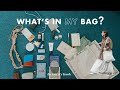 【What's in my bag?】軽やかに過ごす休日のおでかけバッグの中身 | 美術館や旅で出会った小物 | 無印ポーチ収納