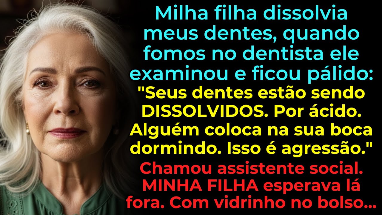 Milha filha dissolvia meus dentes, quando fomos no dentista ele examinou e ficou pálido...