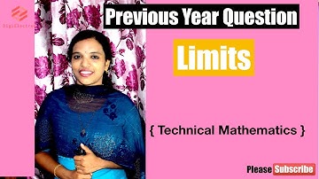 Previous Year Questions on Limits | Engineering Mathematics | Polytechnic lecturer | Technical exams