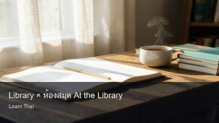 Library × ห้องสมุด At the Library | Learn Thai · n20dle calbenetic