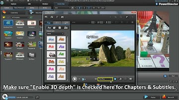 PowerDirector 10 Tutorial - How to create 3D disc menu