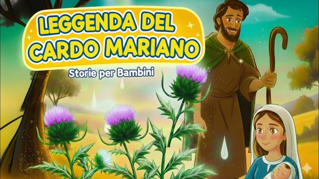 Leggenda cristiana del Cardo Mariano (con filastrocca) | Storia per bambini 🌸