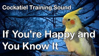 COCKATIEL training sound  If you're happy and you know it